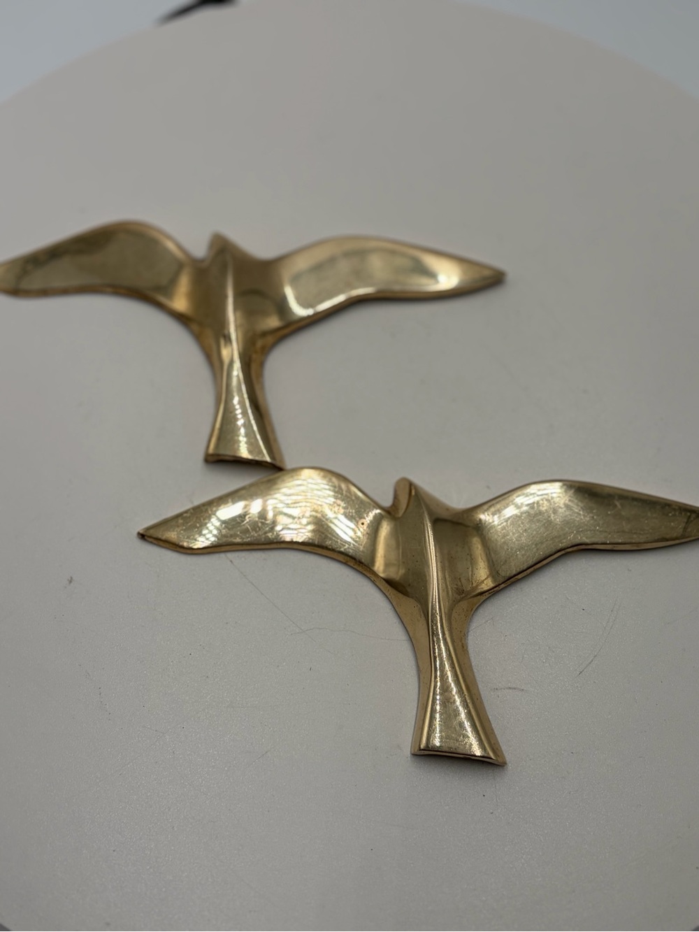 Gold Seagull Wing Accent Wall Hangings
